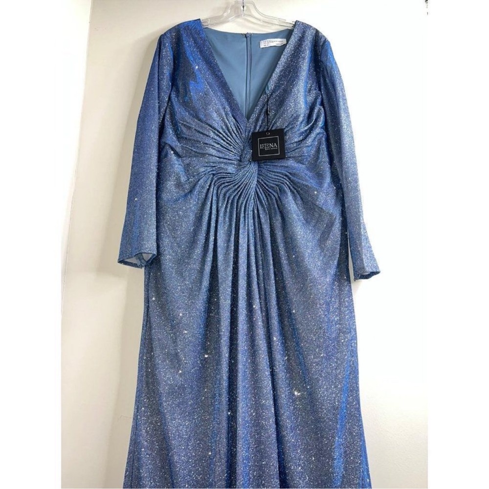 Macdougal Dress size 16 used once very good condition asking 200 blue sparkly